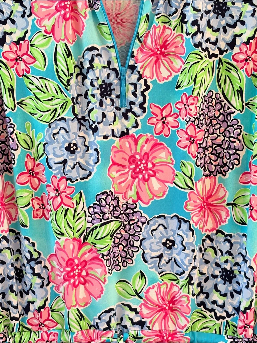IBKUL Larisa Floral Drawstring Sleeveless Golf Dress Size M - Picture 4 of 6
